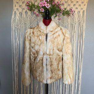 Split End Rabbit Fur coat